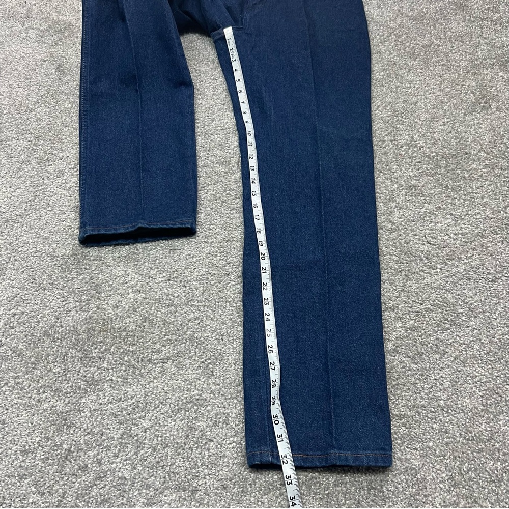 Vtg Wrangler Jeans Women 14x32 Blue Cowboy Cut 13MWZ Western Rodeo Denim 80s NOS - Picture 2 of 8